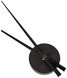 TFA Dostmann Wanduhr minimalistisch, Uhrwerk zum selber Bauen, 9,6 x 3,3 x 31 cm, schwarz,...