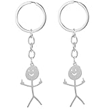 Nogeqi 2 Stück Mittelfinger Schlüsselanhänger Lustig Partner, Mittelfinger Geschenk...