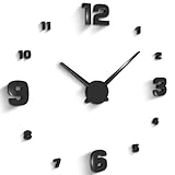 Retoo Wanduhr 70 cm - 130 cm, Flat Mute Decor Geschenk Home Office Nach Hause, Restaurant, Büro und...