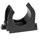 SOMA Rohrclip aus Kunststoff, schwarz, 25 mm, 24 Stück, Klemmschelle, Rohrklemme, UV-Beständig
