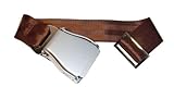 Skybelt Flugzeuggürtel Silber/Braun Gürtel
