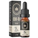 ASCINADOR CBD ÖL 25% - Cannabis mit 25 Prozent Cannabidiol aus Blüten - Exquisite Hanföl Aromen:...