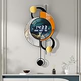Homary 67 cm LED Wanduhr Modern Multifunktional – Sprachgesteuerte Wanduhr Modern Design mit...