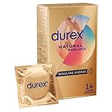 Durex Natural Feeling Kondome (latexfrei) – Für ein natürliches Haut-an-Haut-Gefühl (14 Stück)