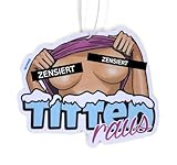 1x lustiger Auto TITTEN RAUS Sommer Duftbaum Brüste Autoduft FKK Lufterfrischer Porno Duftspender
