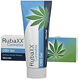 RubaXX Cannabis CBD Gel - Kühlend mit ca. 600 mg CBD - mit Menthol & Minzöl für beanspruchte...