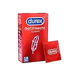 Durex Gefühlsecht Classic Kondome – dünn und für innige Zweisamkeit 1 x 18 Stück