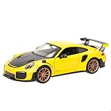 Maisto Porsche 911 GT2 RS: Modellauto im Maßstab 1:24, Türen zum Öffnen, 19 cm, gelb (531523)
