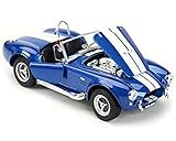 Shelby Cobra 427 SC, met.-blau/cremeweiss, 1965, Modellauto, Fertigmodell, Welly 1:24