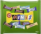 Snickers, Mars, Twix und weitere Mini Schokoriegel, Großpackung Schokolade, 71 Riegel, 1,425 kg