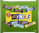 Snickers, Mars, Twix und weitere Mini Schokoriegel, Großpackung Schokolade, 71 Riegel, 1,425 kg