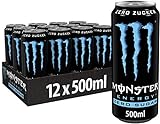 Monster Energy Zero Sugar, 12x500 ml, Einweg-Dose, mit klassischem Energy-Geschmack und Zero Zucker