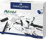 Faber-Castell 167152 - Tuschestift Pitt Artist Pen Manga Advanced Set, 3 Tuschezeichner und...