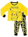 Pokemon Jungen Schlafanzug Pikachu, Mehrfarbig, 128 (Herstellergröße: 7 - 8 Jahre)