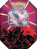 Pokémon-Sammelkartenspiel: Tin-Box Team Rocket – Nidoking-ex (1 holografische Promokarte & 4...