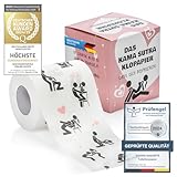 Kamasutra Toilettenpapier WC Fun Klopapier mit erotischen Positionen & Stellungen für Verliebte