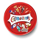 Celebrations XXL Geschenkbox | 600g Dose | Mini-Schokoriegel Mix Snickers, Twix und mehr,...
