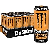 Monster Energy Rehab Peach - koffeinhaltiger Energy-Eistee mit Pfirsich-Geschmack - Energydrink ohne...