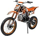 Actionbikes Motors Kinder Jugend-Cross-Dirtbike JC125 cc 17/14 | Scheibenbremsen - Kickstarter -...