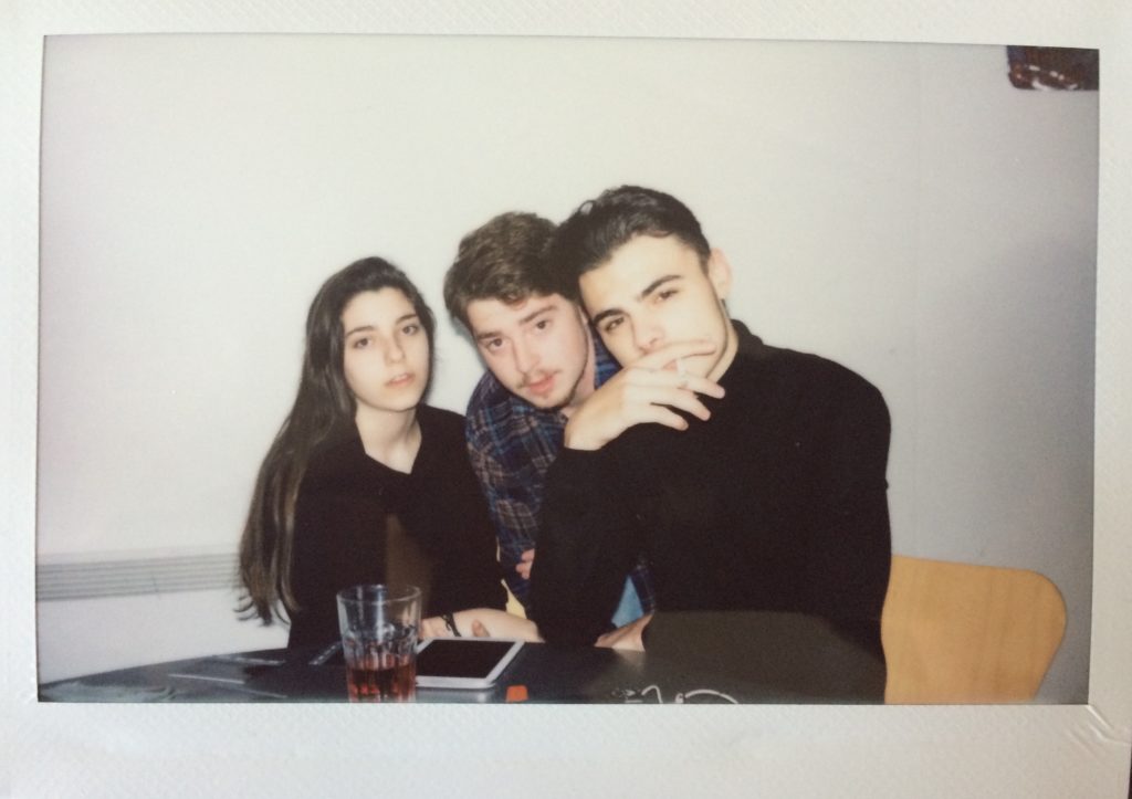 Joshua Parrott (right) and friends