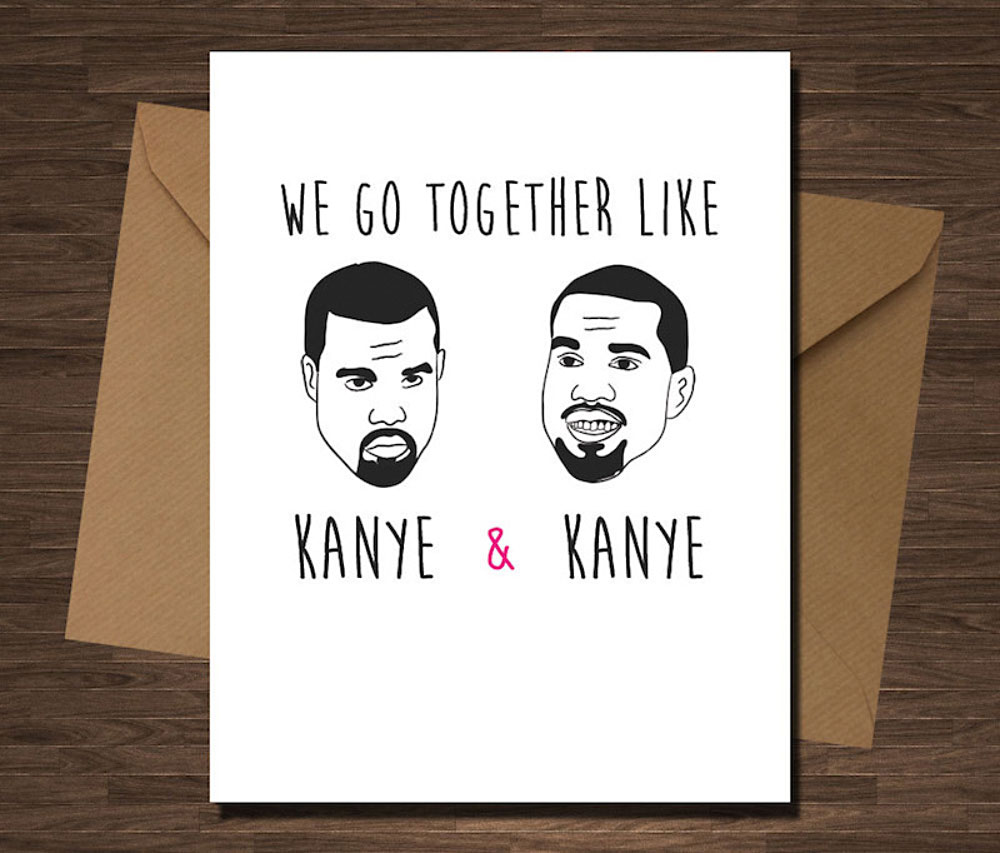 Valentinstagskarte Kanye West