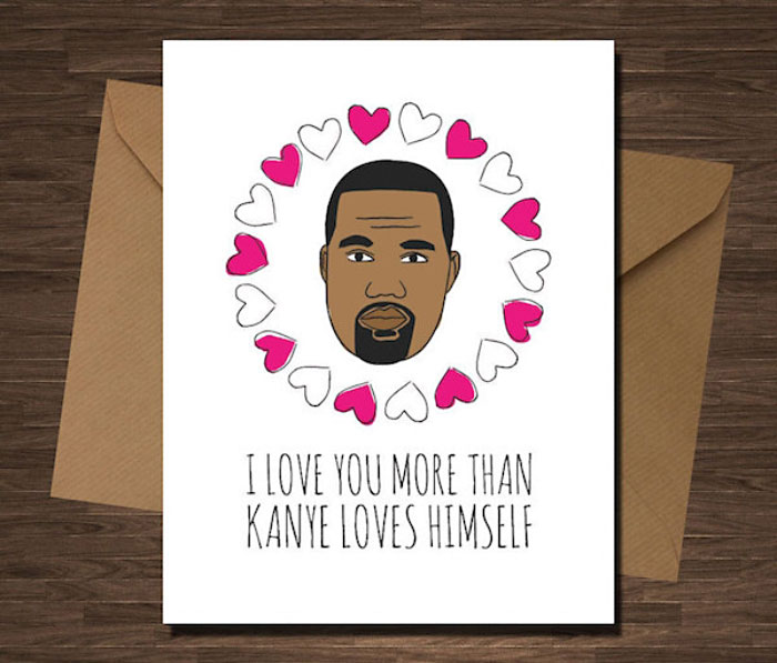 Valentinstagskarte Kanye West