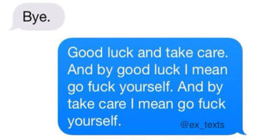 Ex Texts auf Twitter
