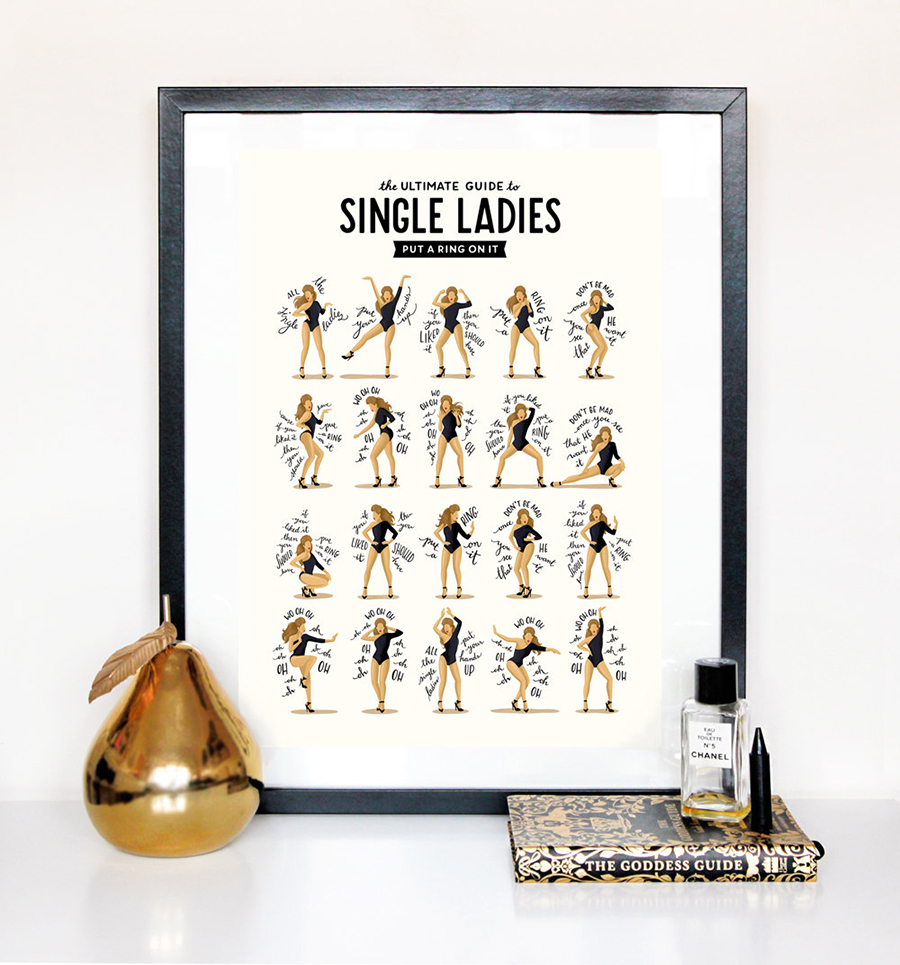 Beyoncé - Single Ladies (Put a Ring on It) Choreo Print