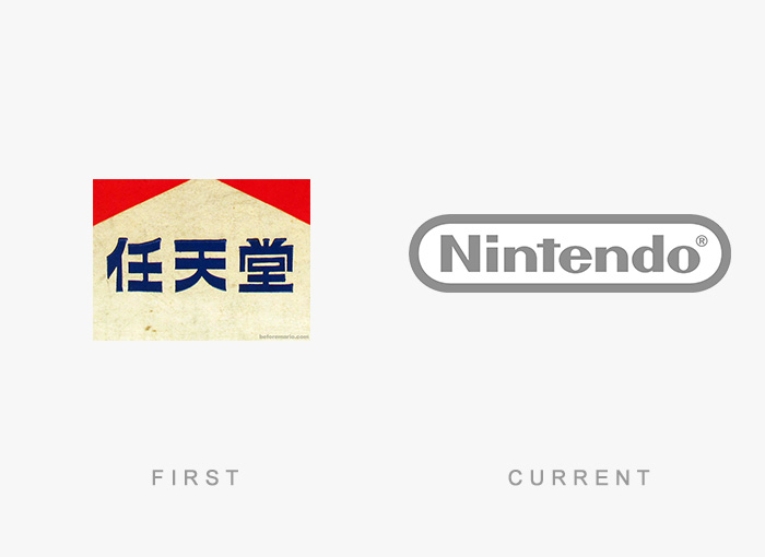 Logo von Nintendo - Damals und heute