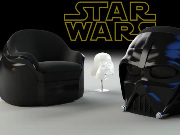 Darth Vader-Helm als Sessel