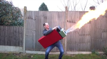 Gigantisches Feuerzeug Marke Eigenbau