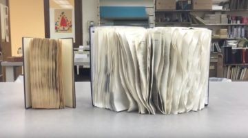 nasses Buch retten