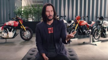 Keanu Reeves zeigt seine Motorrad Sammlung